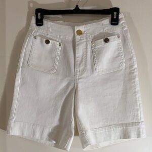 Diane Gilman White Women's Bermuda Shorts
